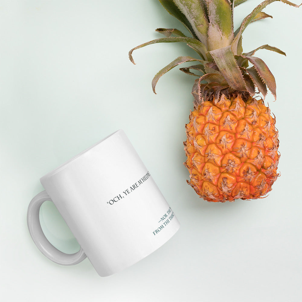 Nor's "...m'helpmeet..." quote on mug