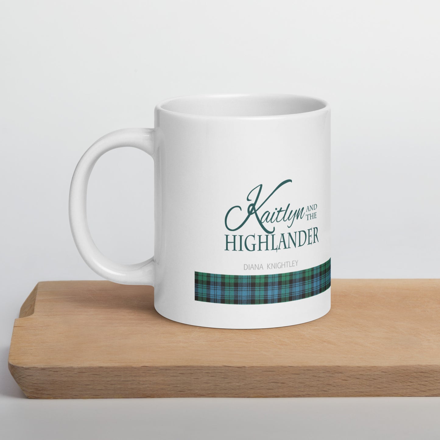 "Why we got so many coffee mugs?" Quote from Time is a wheel white glossy mug